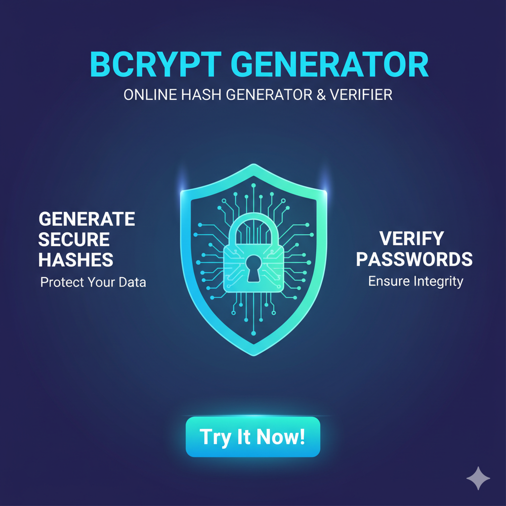 free online bcrypt hash generator | create & verify hashes